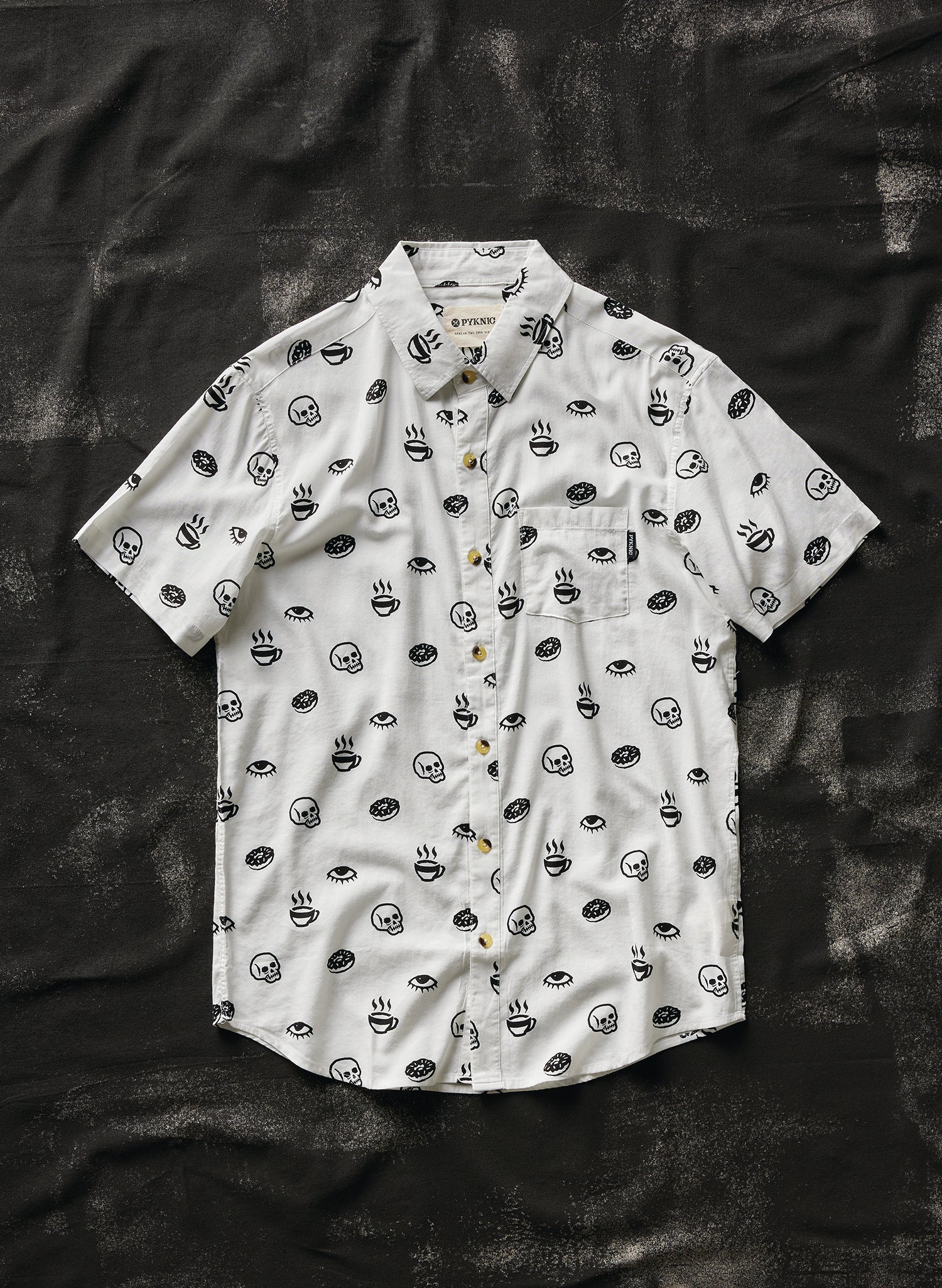 Morning Glory Donuts Coffee Vintage Button-Up Shirt – Pyknic