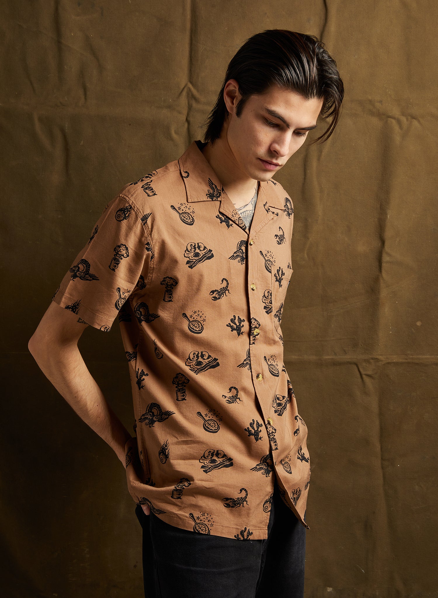 Brain Fried Button-Up