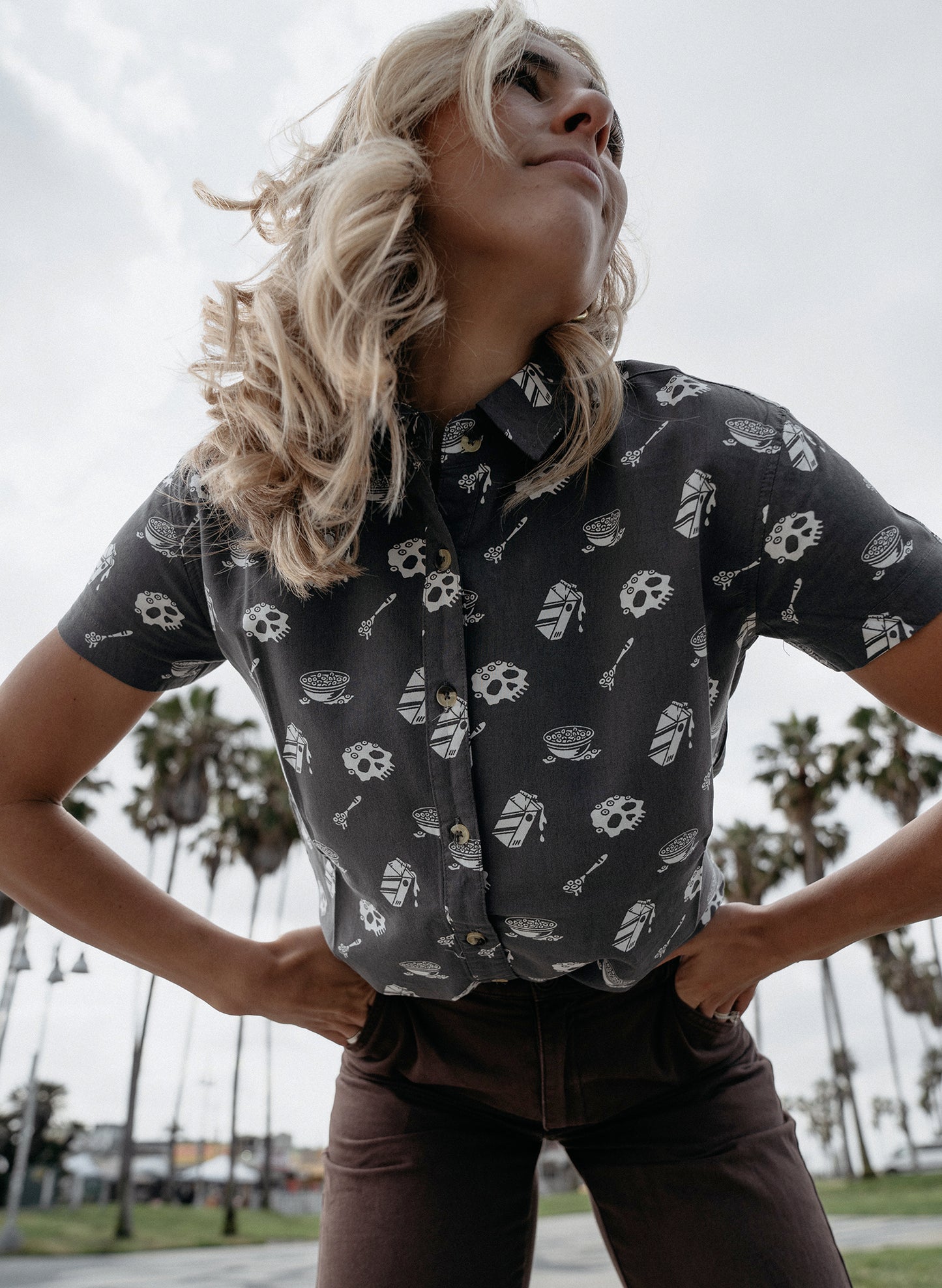 Cereal Killer Women's Button-Up Top