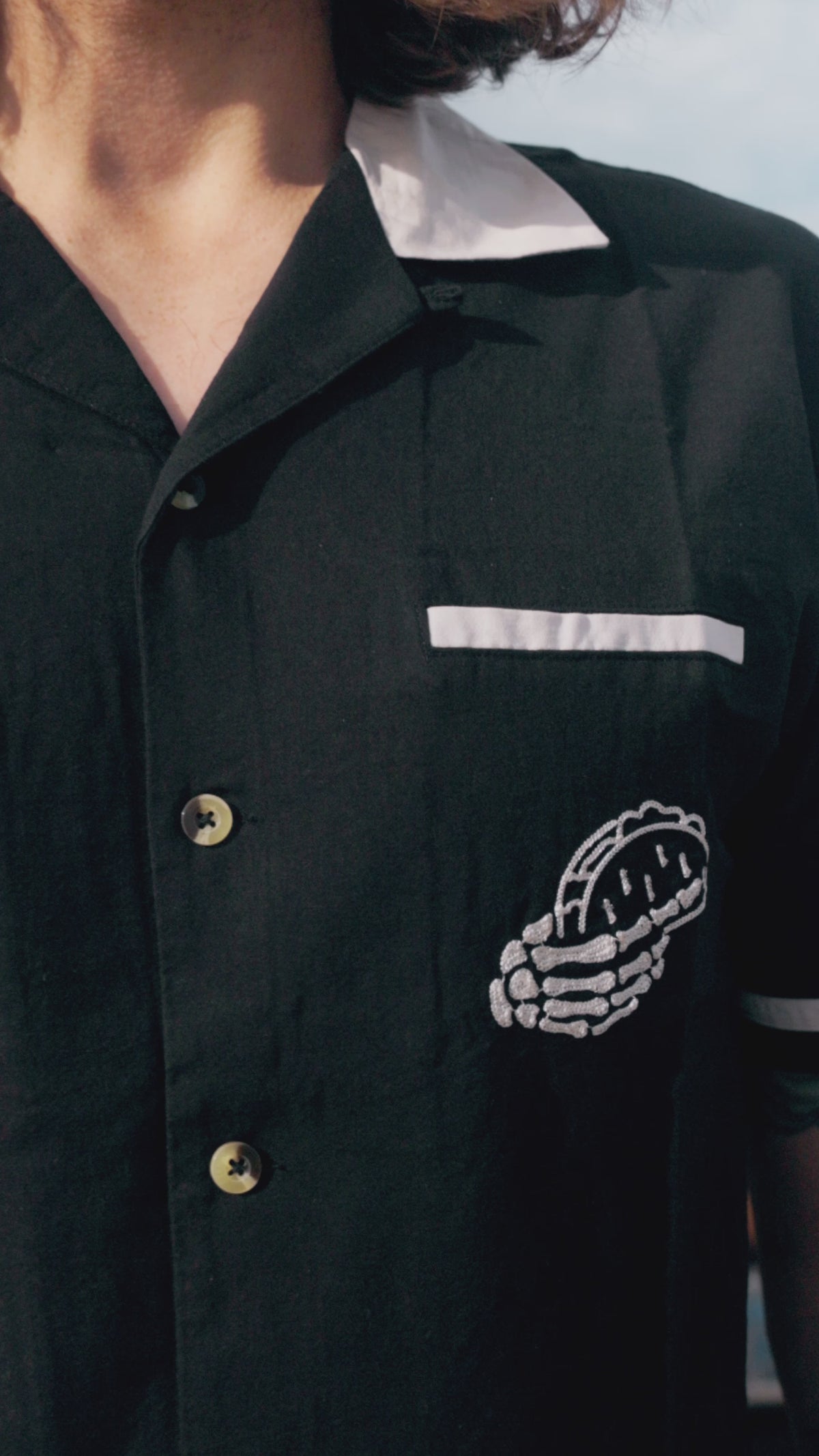 Tacos & Beer Button-Up Shirt | Chainstitch Embroidery – Pyknic