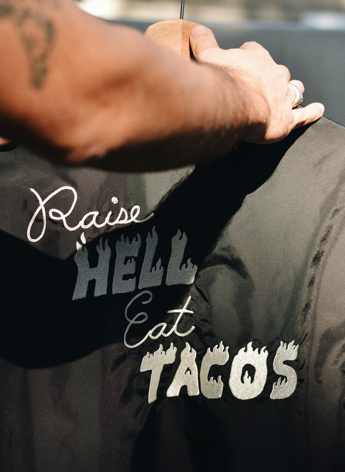 Pyknic Raise Hell Eat Tacos Unisex Jacket | Pyknic