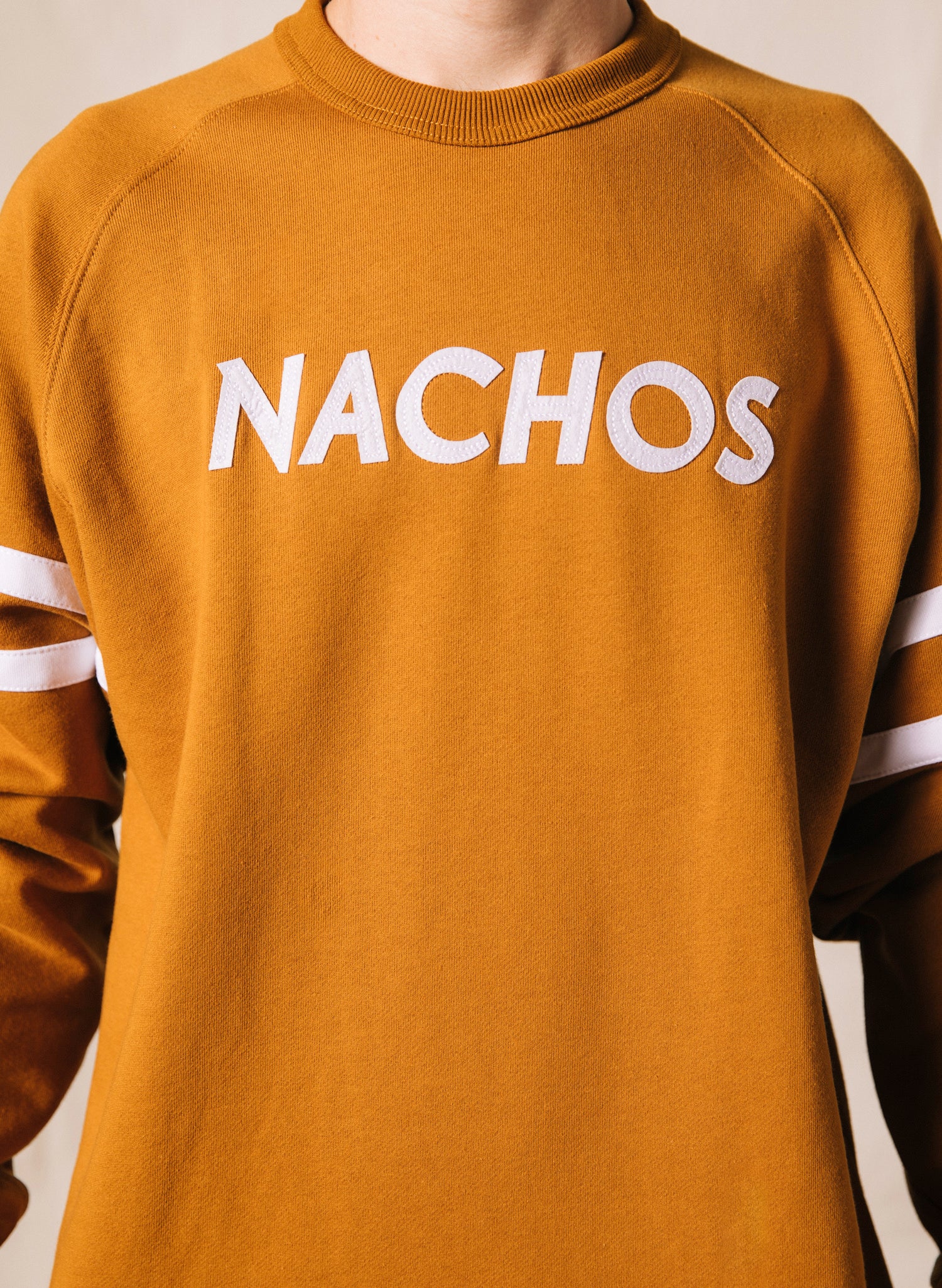 Nachos Mexican Food Snack Salsa Rust Sustainable Hemp Crewneck Sweatshirt for Foodies and Food Lovers