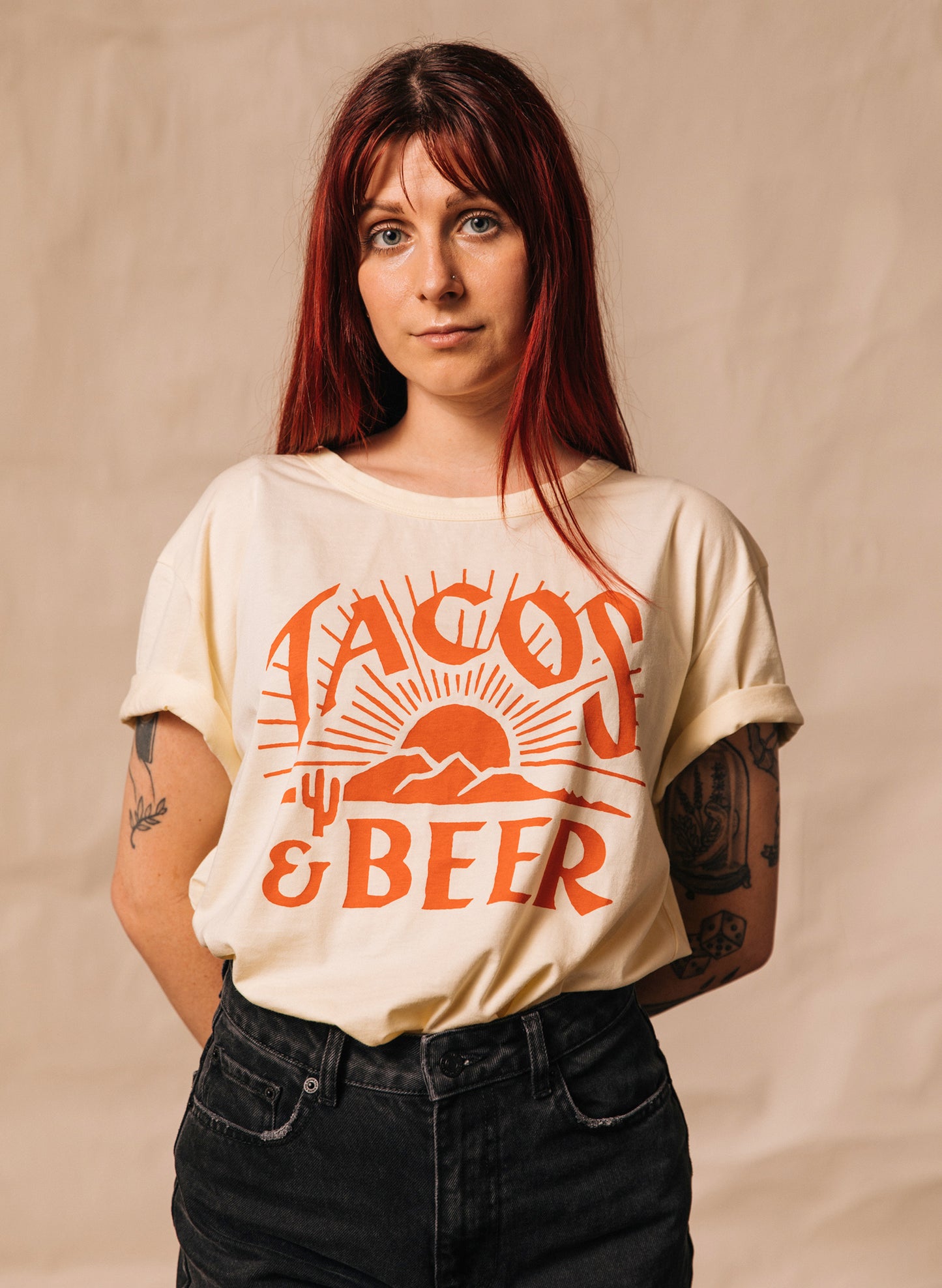 Tacos & Beer Desert Taco Foodie T-shirt